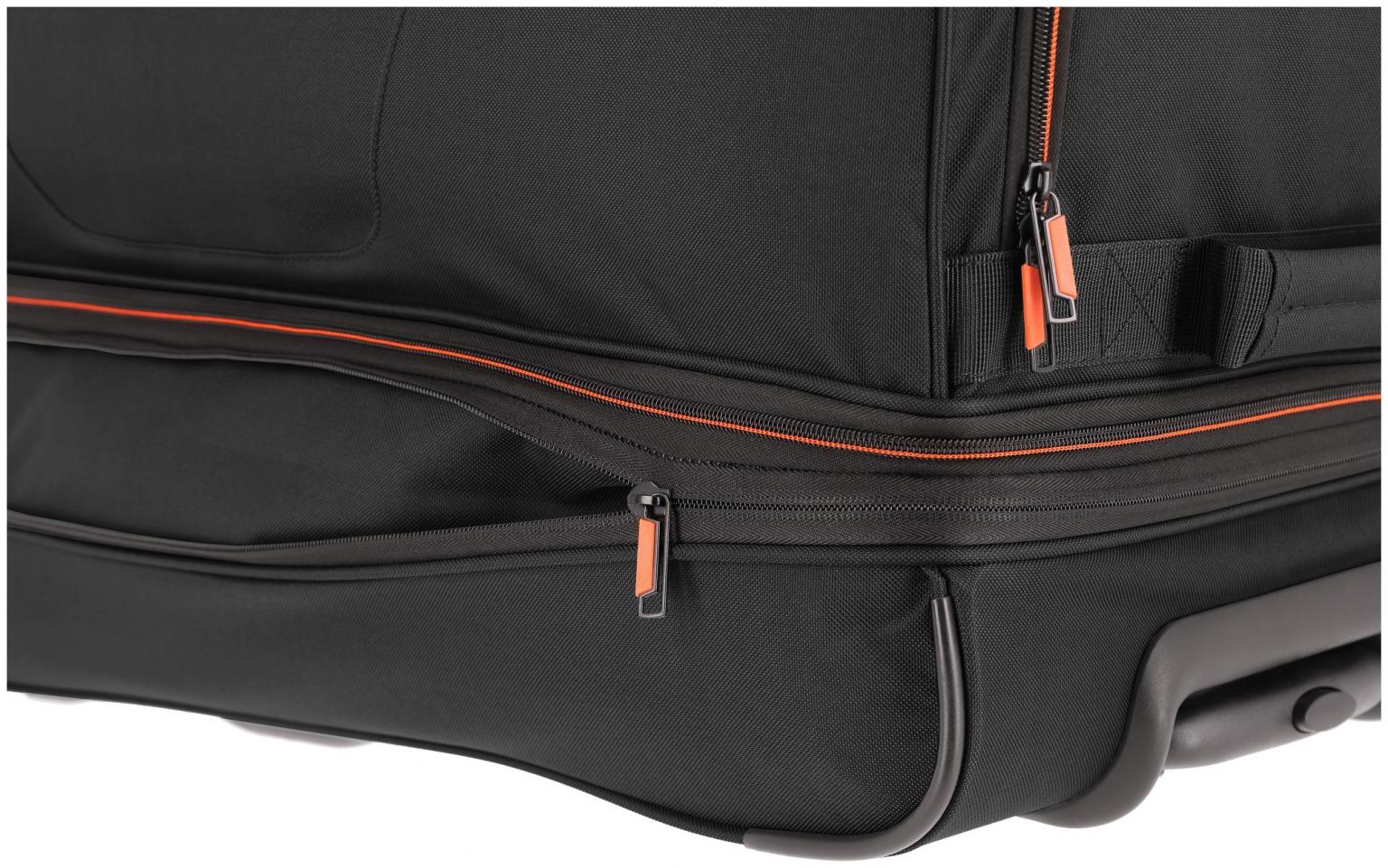 Travelite Reisetasche Basics Rollen Bodenfach schwarz