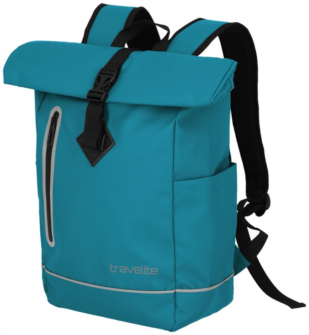 Travelite Roll-Up Rucksack Basics Plane Harbor Blue