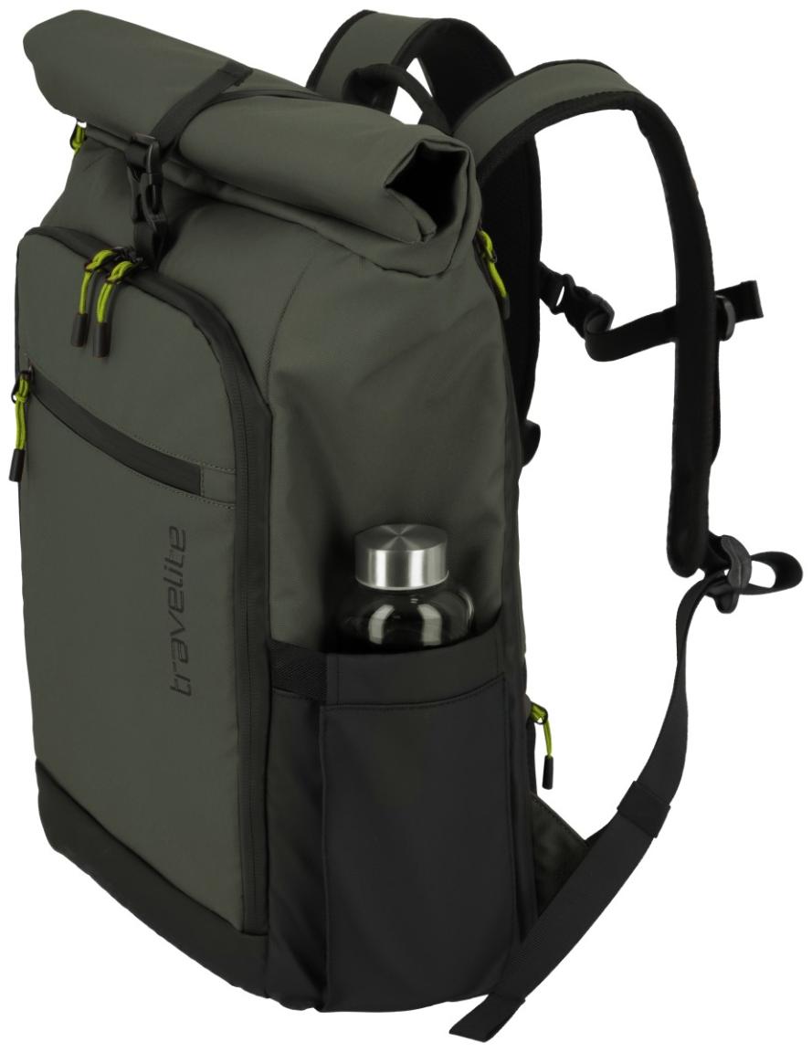 Travelite Roll up Backpack M Briize Freizeitrucksack Khaki grün