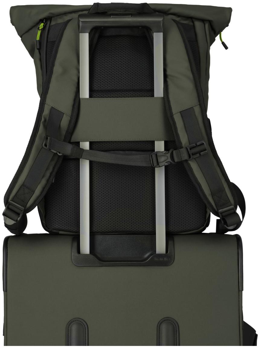 Travelite Roll up Backpack M Briize Freizeitrucksack Khaki grün