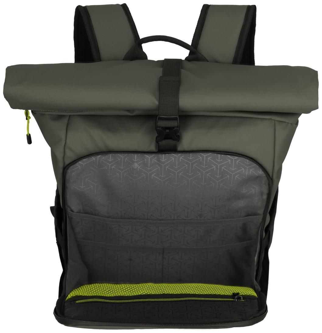 Travelite Roll up Backpack M Briize Freizeitrucksack Khaki grün