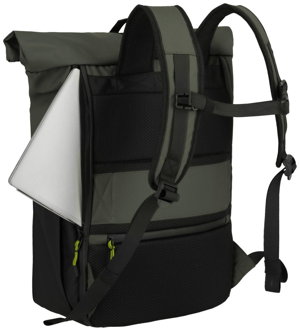 Travelite Roll up Backpack M Briize Freizeitrucksack Khaki grün