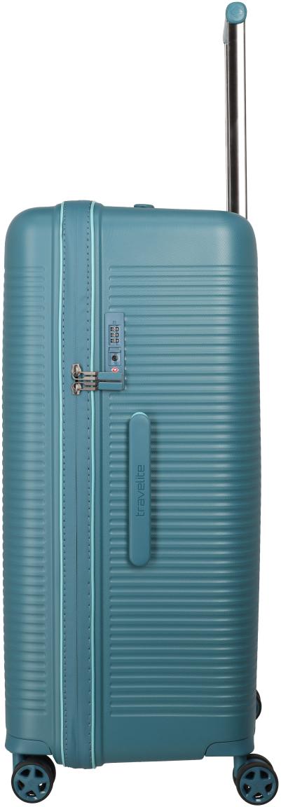 Travelite Roomer 4w Trunk L 78cm Aqua petrolfarbener Rollenkoffer 