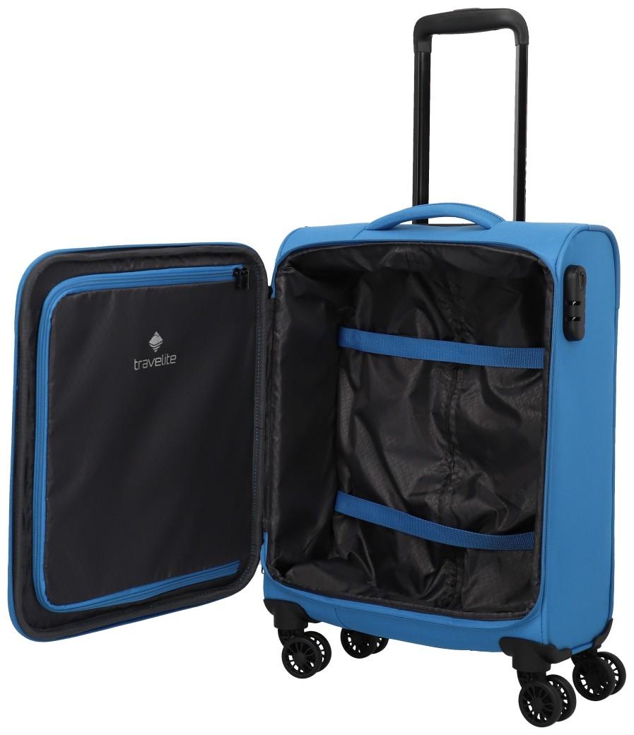 Travelite Rügen 4w Trolley S 55cm Mittelblau Handgepäckkoffer