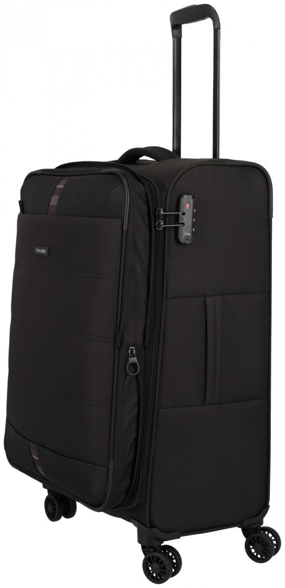 Travelite Rügen schwarz 4w Trolley M 67cm Reisekoffer