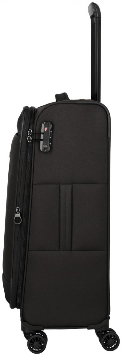 Travelite Rügen schwarz 4w Trolley M 67cm Reisekoffer
