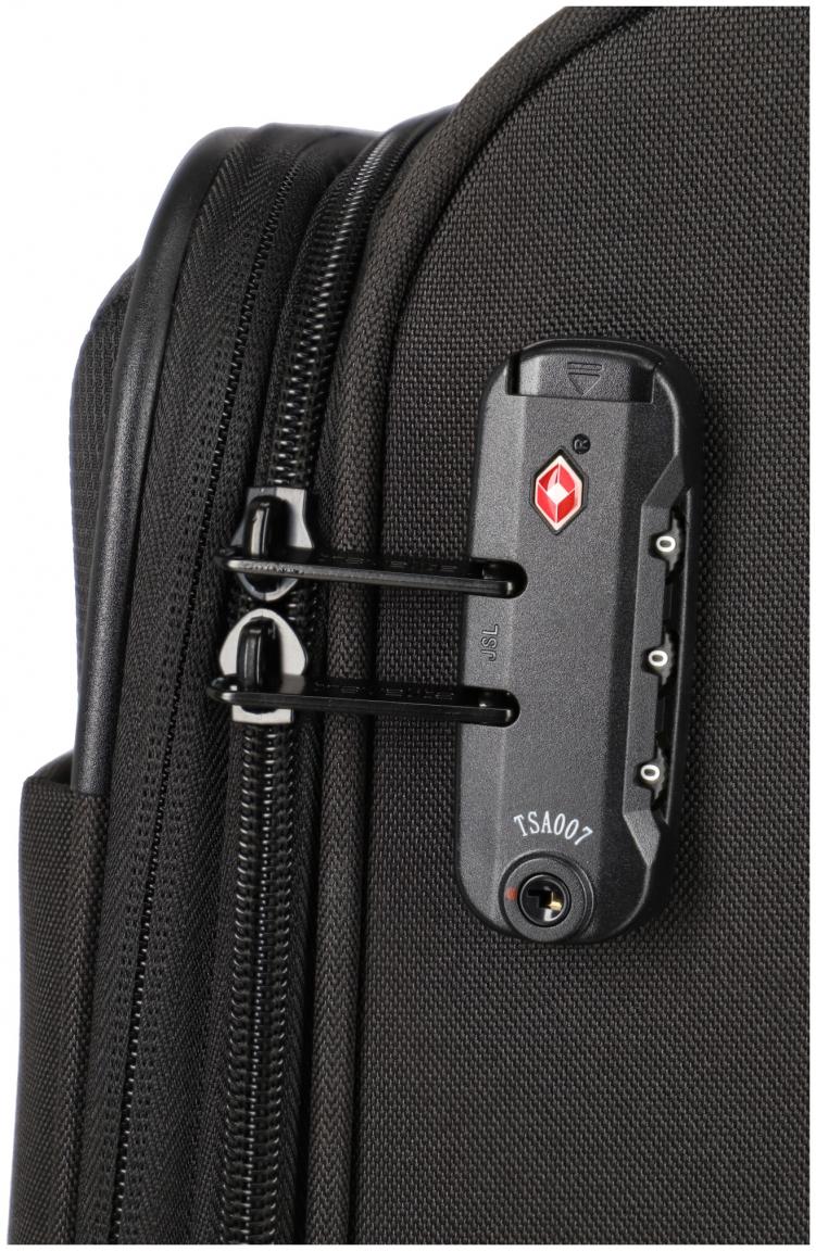 Travelite Rügen schwarz 4w Trolley M 67cm Reisekoffer