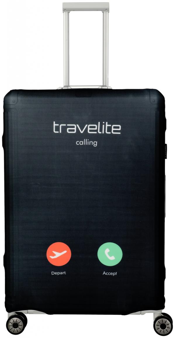 Travelite Schutzhülle Koffer L schwarz Smartphonedesign
