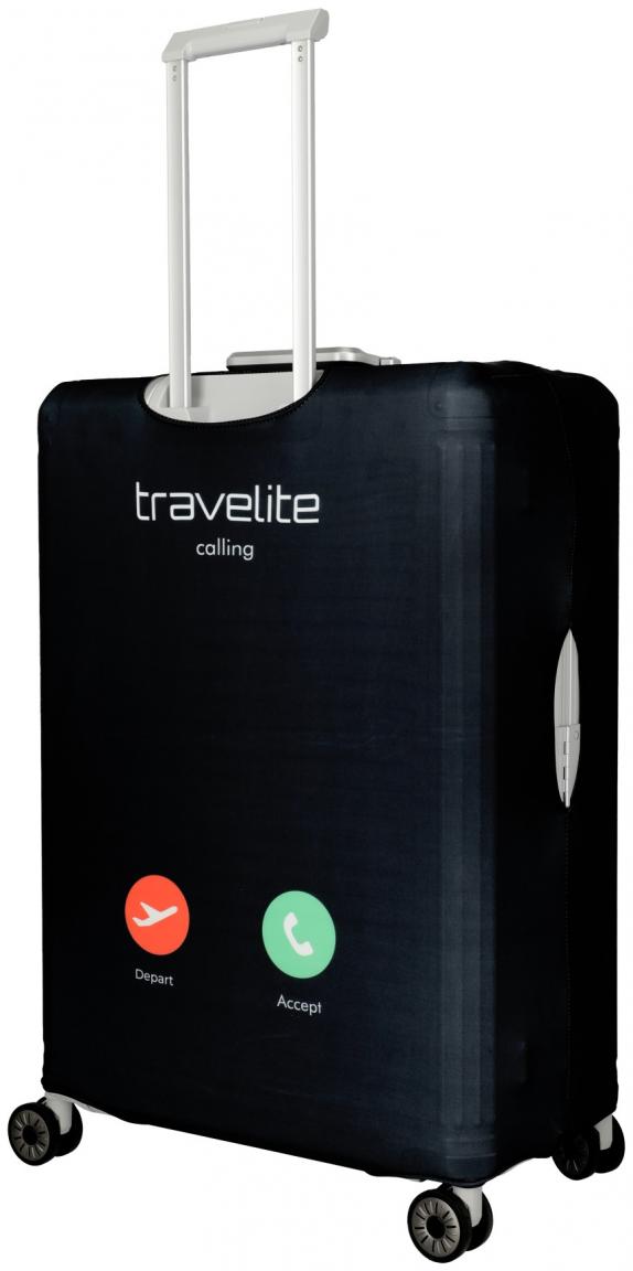 Travelite Schutzhülle Koffer L schwarz Smartphonedesign