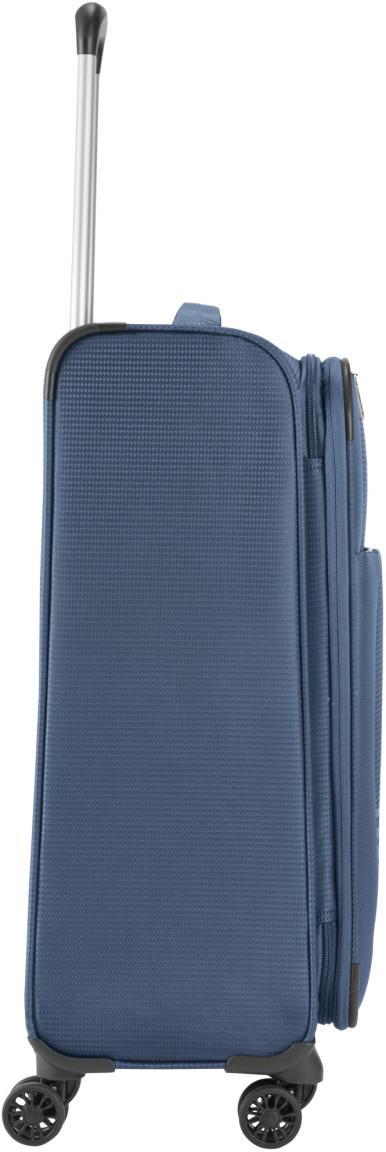 Travelite Seaside Rollenkoffer dunkelblau mit Dehnfalte Travelite Seaside M 66cm Navy