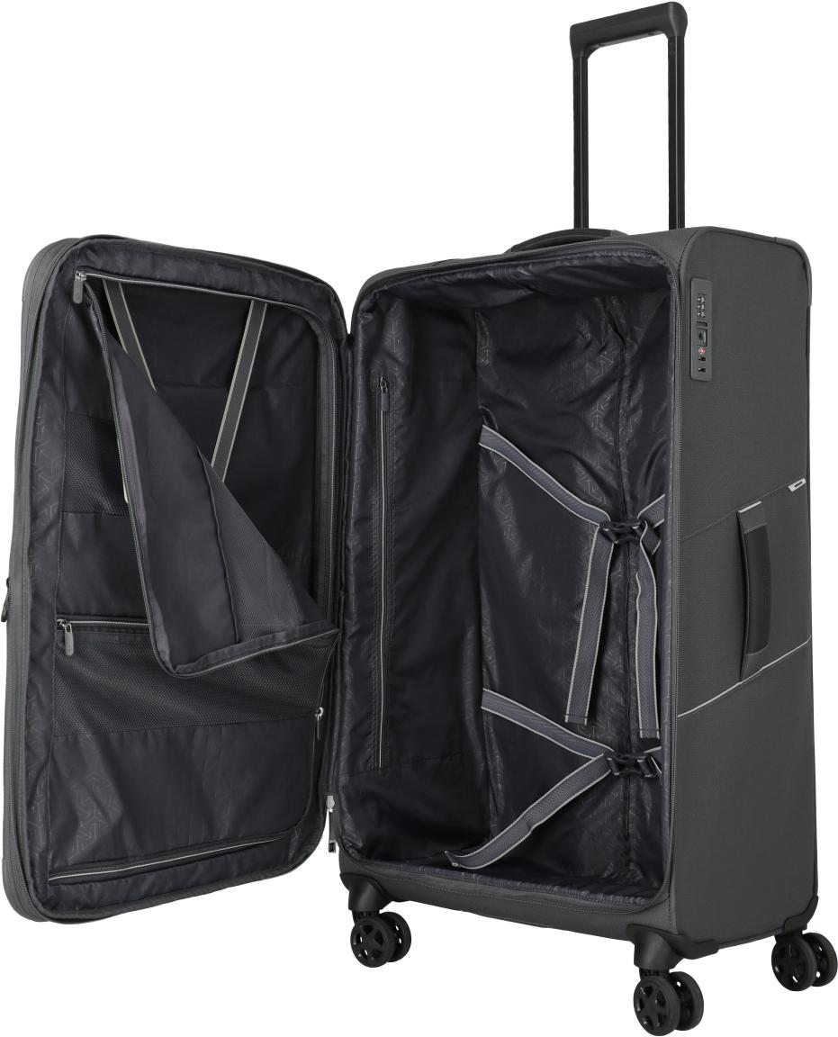Travelite Skaii Rollenkoffer L Dehnfalte Anthracite - Grau