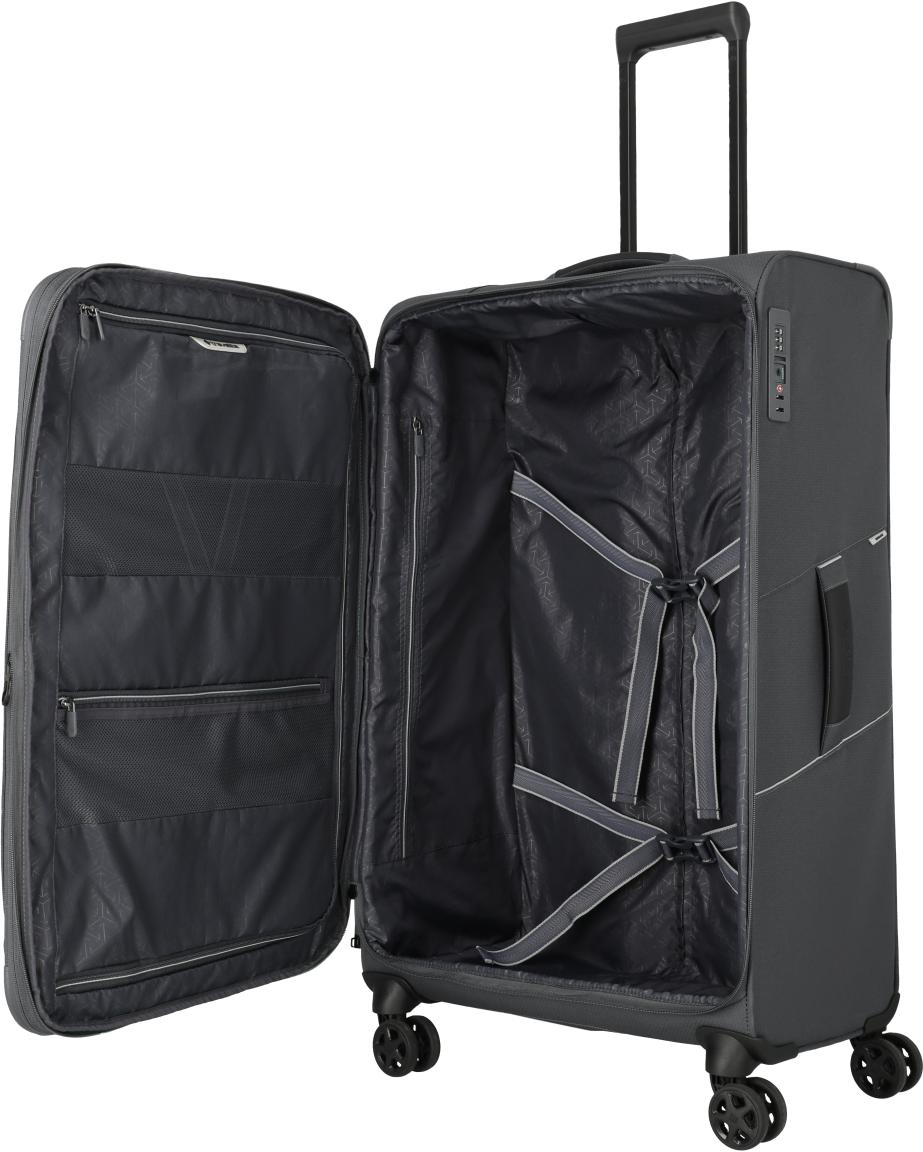 Travelite Skaii Rollenkoffer L Dehnfalte Anthracite - Grau