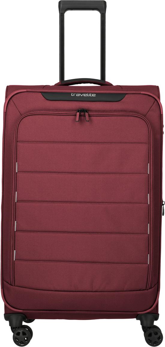 Travelite Skaii Rollenkoffer L Dehnfalte Rot