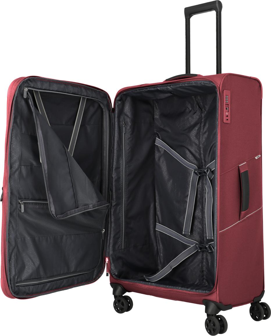 Travelite Skaii Rollenkoffer L Dehnfalte Rot
