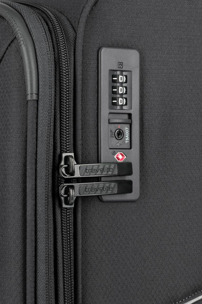 Travelite Skaii Rollenkoffer M Dehnfalte Anthracite - Grau
