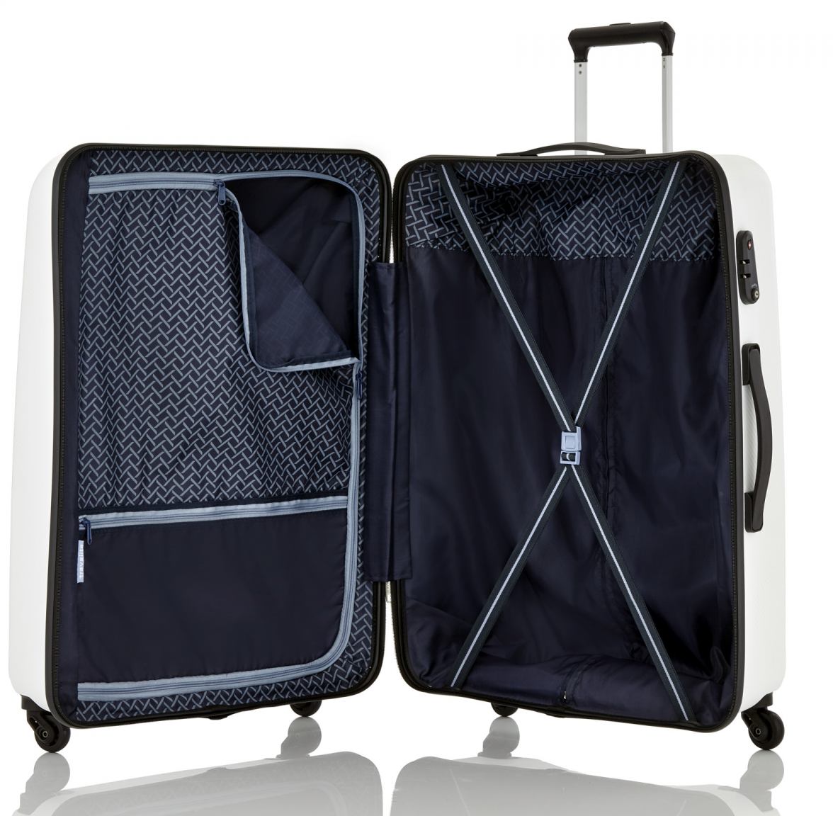 Travelite Uptown Hartschalenkoffer M 65cm Weiß