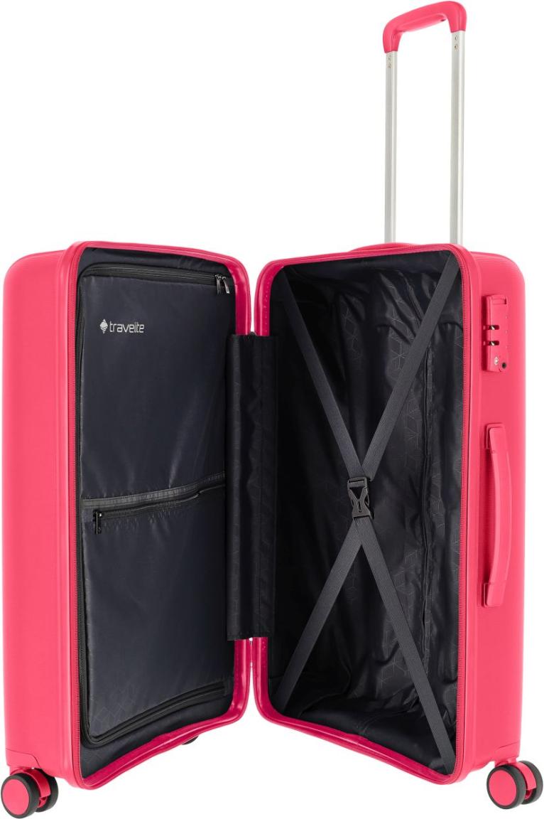 Travelite Vaka Cyclam pink Rollenkofferset 3teilig L/M/S 