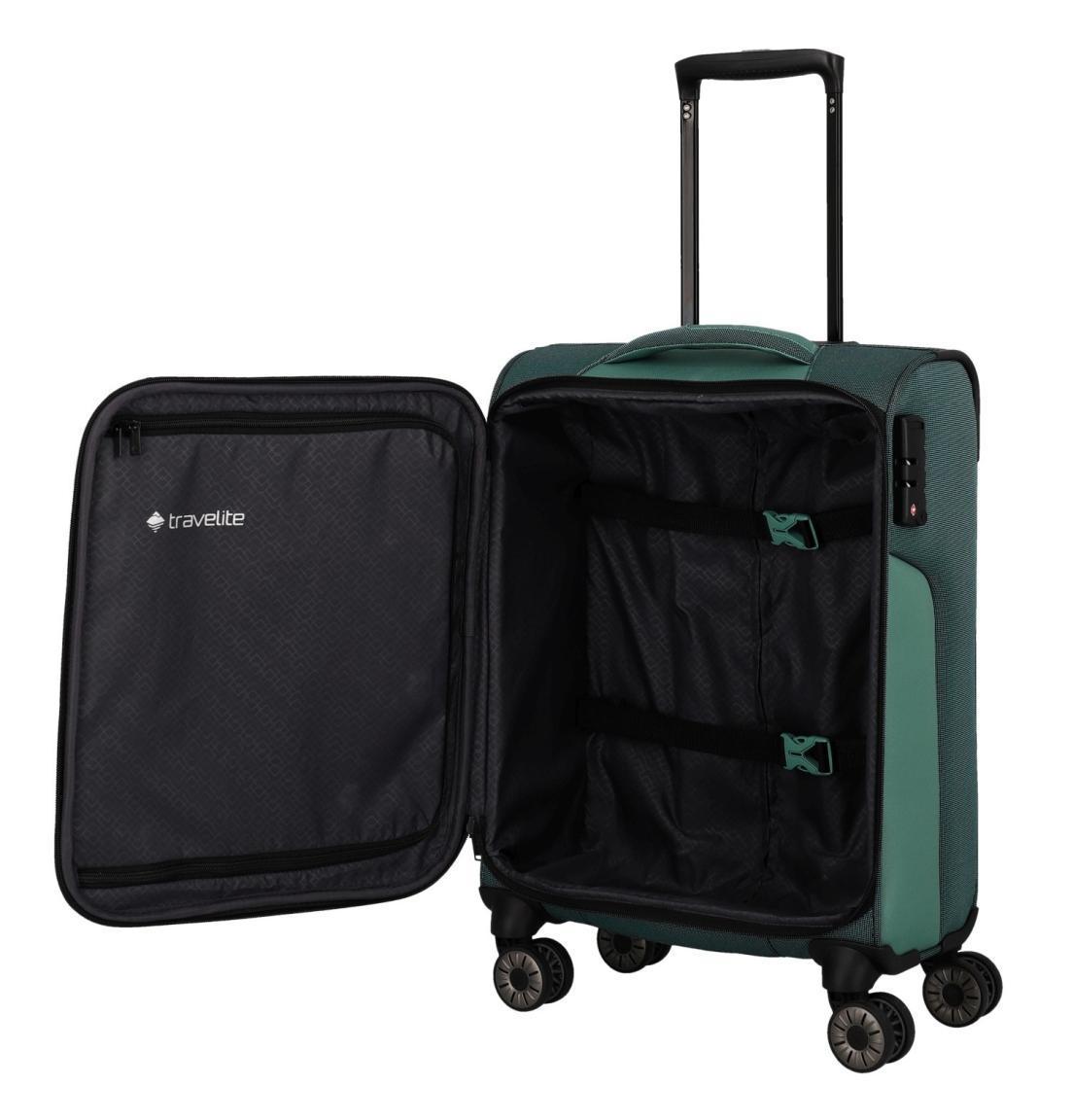 Travelite Viia Eukalyptus Kabinenkoffer S 55cm grün