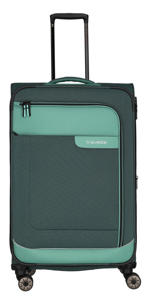 Travelite Viia L 77cm Eukalyptus grün Reisekoffer mit Dehnfalte