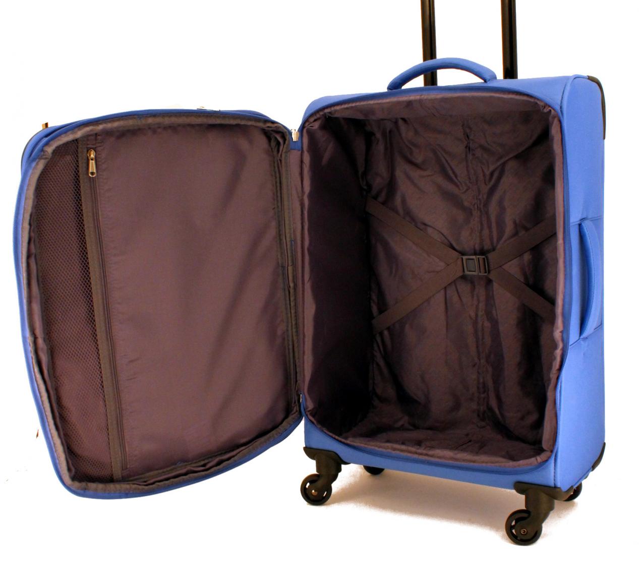 Travelite Wave 4 Rad Trolley L 76cm Pink