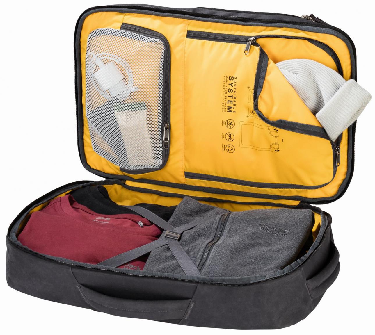Traveltopia Reiserucksack Cabinpack 34 Liter grün Jack Wolfskin wasserabweisend 