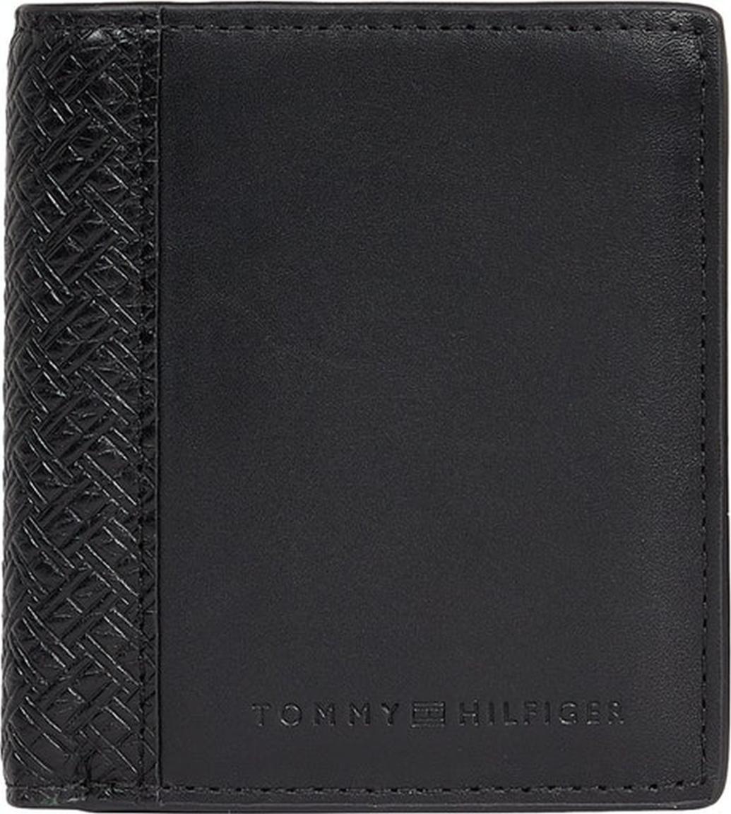 Trifold Lederbörse Herren Tommy Hilfiger Central kleines Hochformat Black RFID