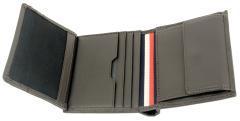 Trifold Lederbörse Herren Tommy Hilfiger Central kleines Hochformat Black RFID