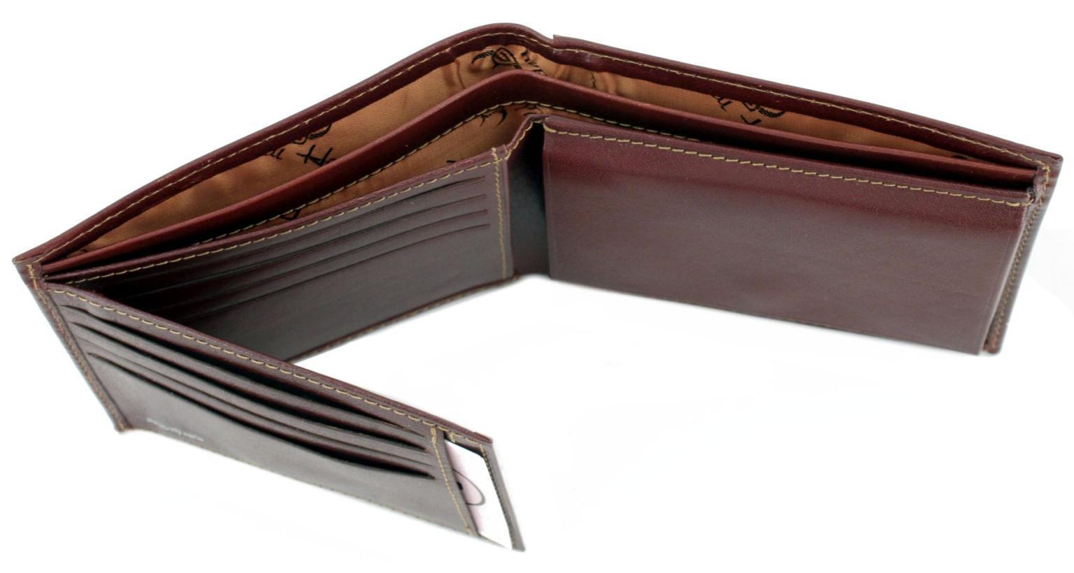 Trifold Lederportmonee Herren Golden Head Colorado Black Datensafe