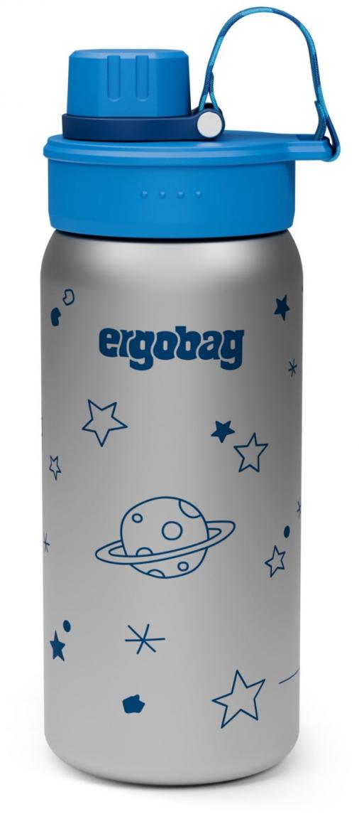 Trinkflasche Edelstahl Ergobag Sterne blau Weltall isolierend
