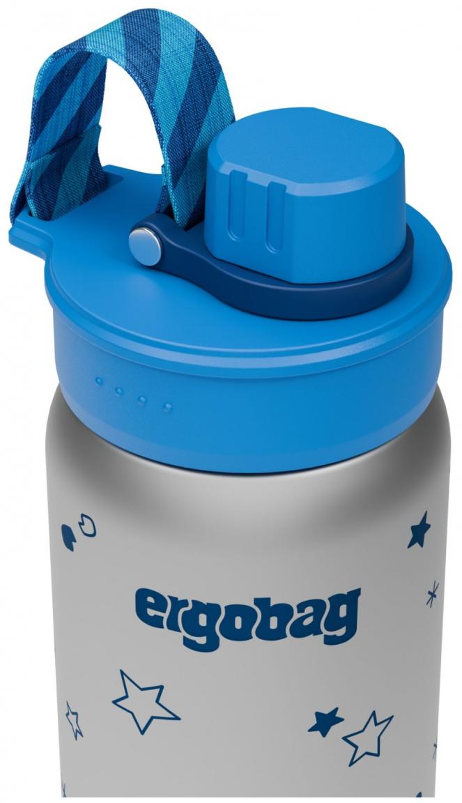 Trinkflasche Edelstahl Ergobag Sterne blau Weltall isolierend