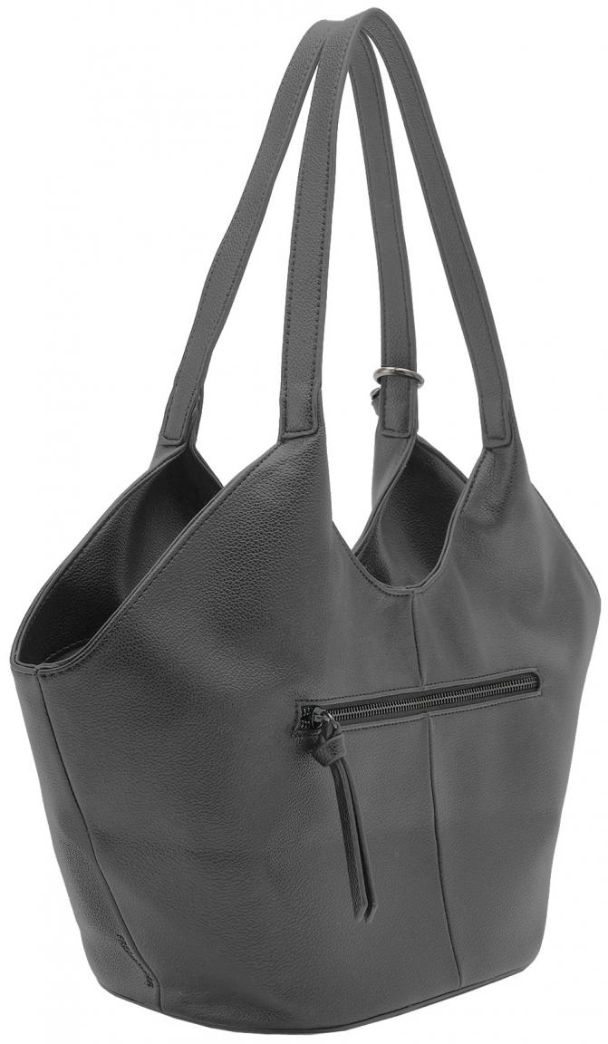 Tulip Shopper FREDsBRUDER My Bestie recycelt Damentasche dunkelgrau