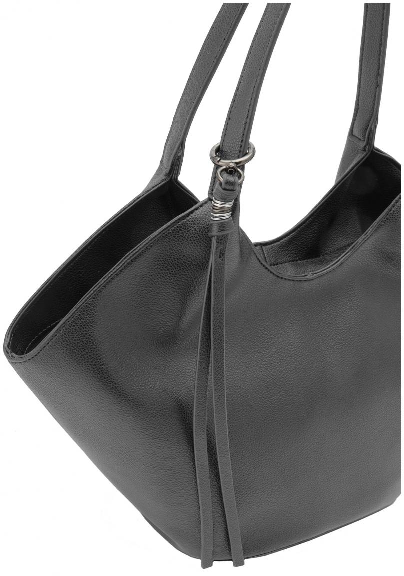 Tulip Shopper FREDsBRUDER My Bestie recycelt Damentasche dunkelgrau