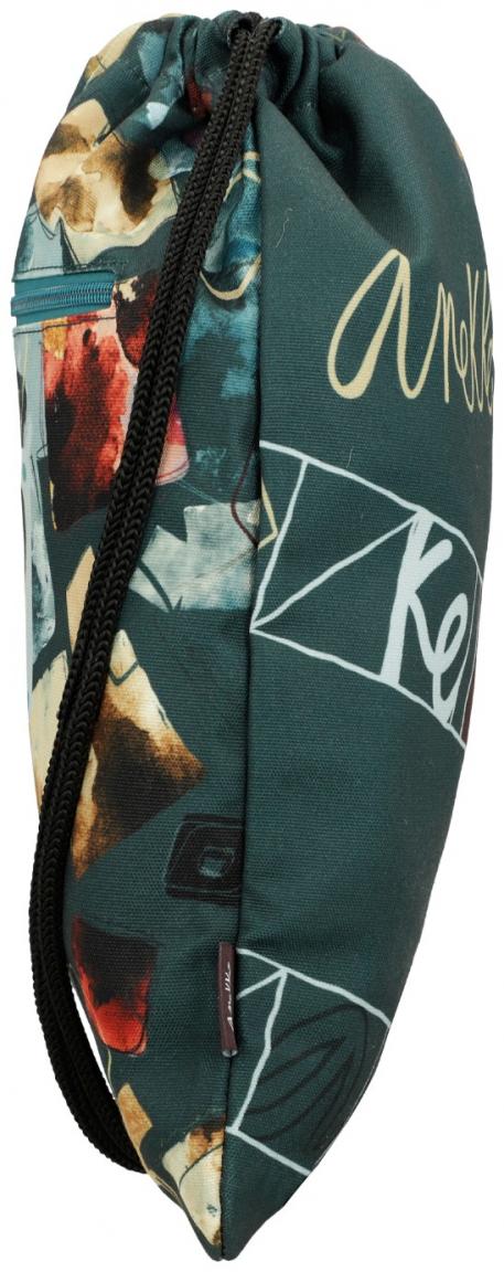 Turnbeutelrucksack dunkelgrün Print Anekke Real Evolution