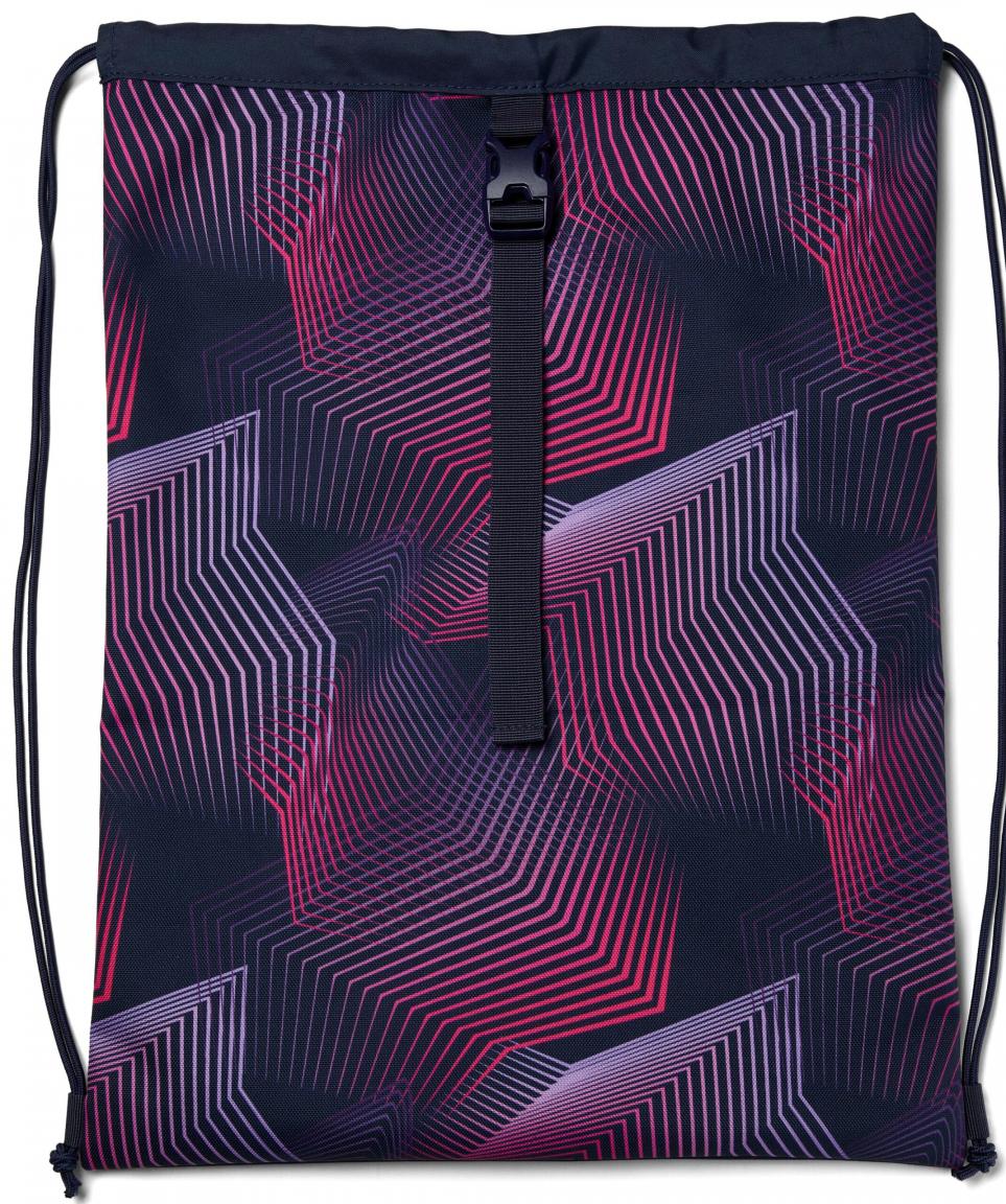 Turnsackerl Seismic Pink Satch dunkelblau rosa Tunnelzug