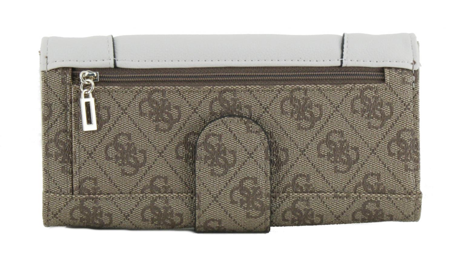 Überschlag Geldbeutel Guess Sandrine SLG Metallic Pewter