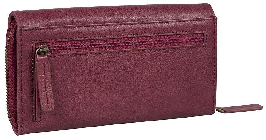 Überschlagbörse BURKELY Natural Norah Poppy Pink Vintage Leder