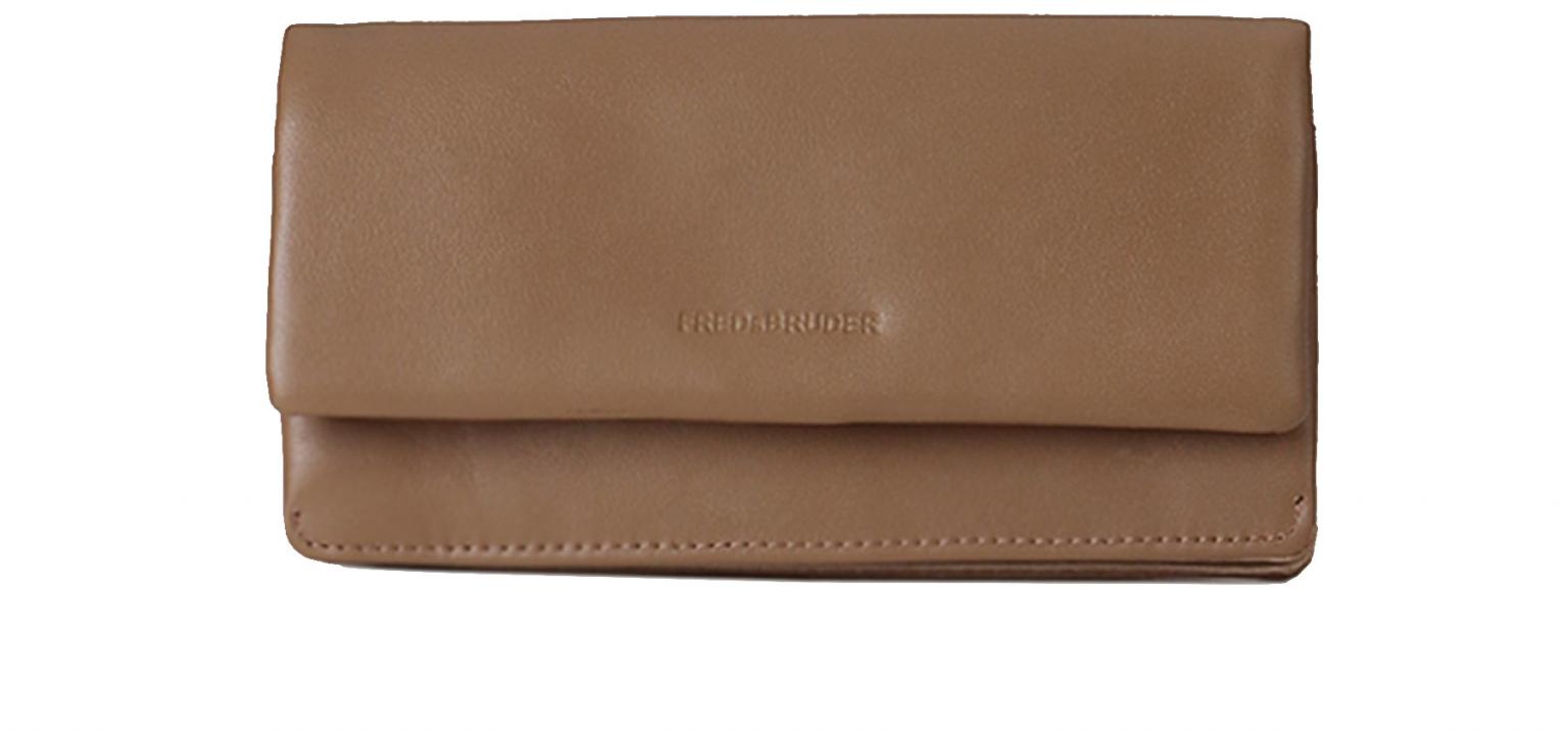 Überschlagbörse FREDsBRUDER Heartbeat smooth toffee Glattleder