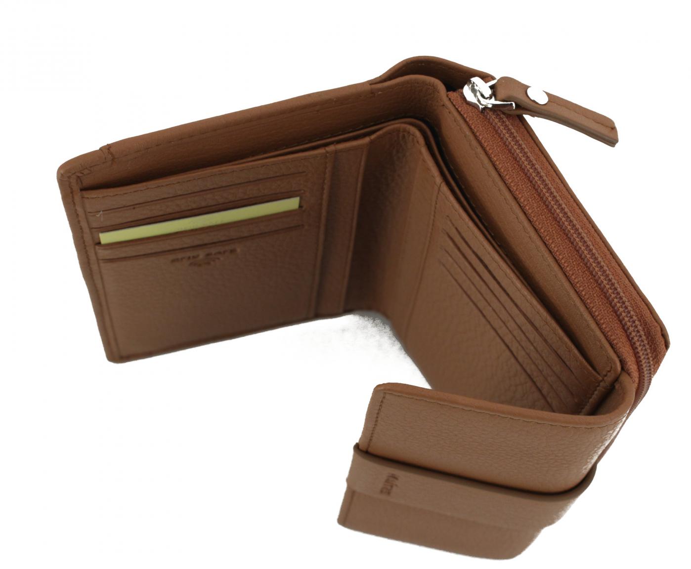 Überschlagbörse Maitre kirschroth Diethilde Purse camel RFID