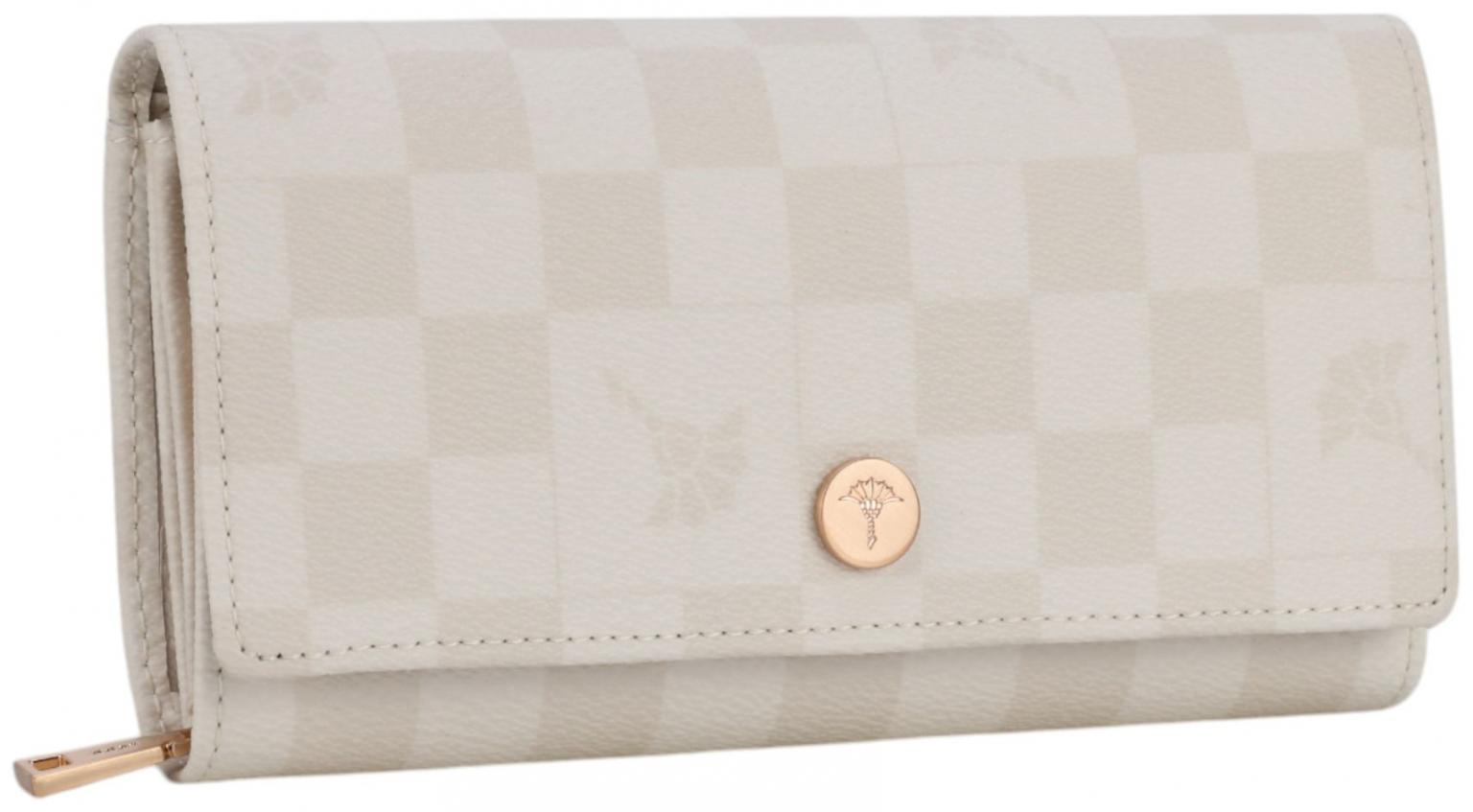 Überschlagbörse hellbeige kariert Joop Cortina Piazza Europa Birch