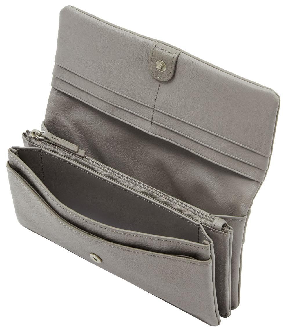 Überschlaggeldtasche Liebeskind Berlin Honey Grey Slam RFID Schutz grau