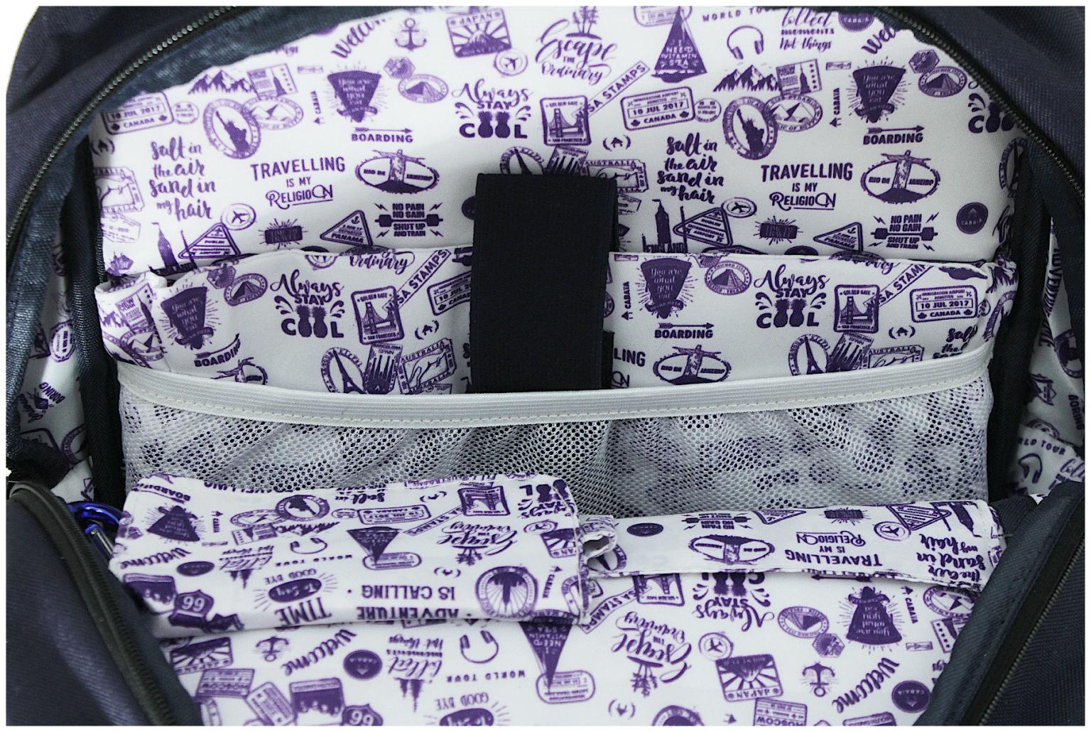 Überschlagrucksack Cabaia City Seattle M braun Kontrast dunkelblau vegan