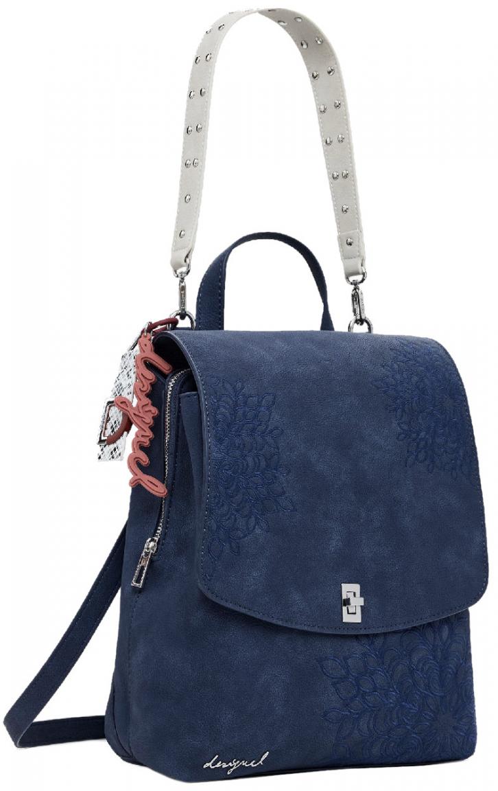 Überschlagrucksack Desigual nachtblau Sierra bestickt Sumy Mini