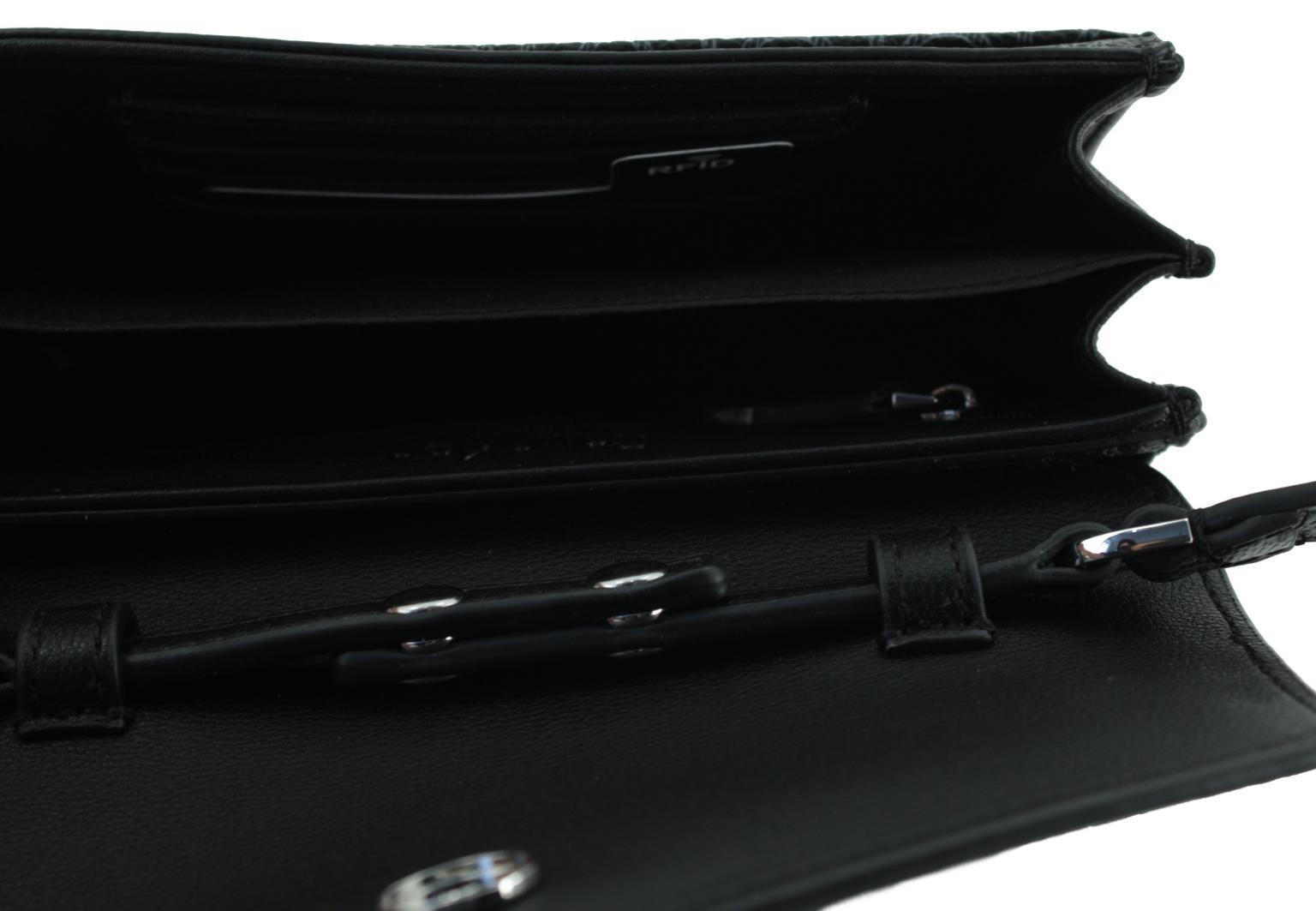 Überschlagtäschchen Handy Calvin Klein Wallet Bag Black Markenprint RFID