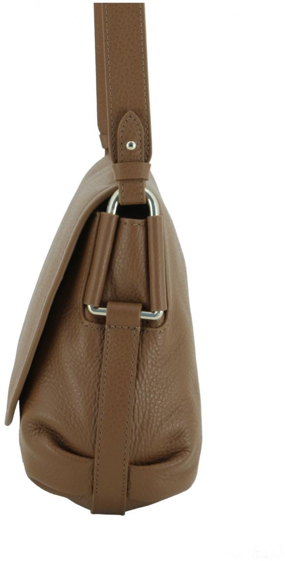 Überschlagtasche Coccinelle Rebekka Suede Warm Taupe Veloursleder