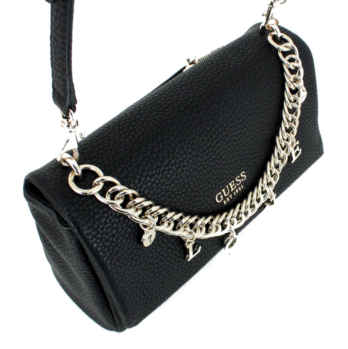 Überschlagtasche Conner Guess schwarz Metallkette