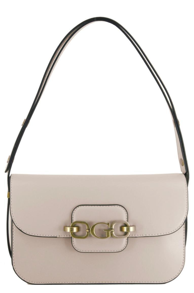 Überschlagtasche Crossover Guess Hensely G Light Rum Beige Kurzgriff verstellbar