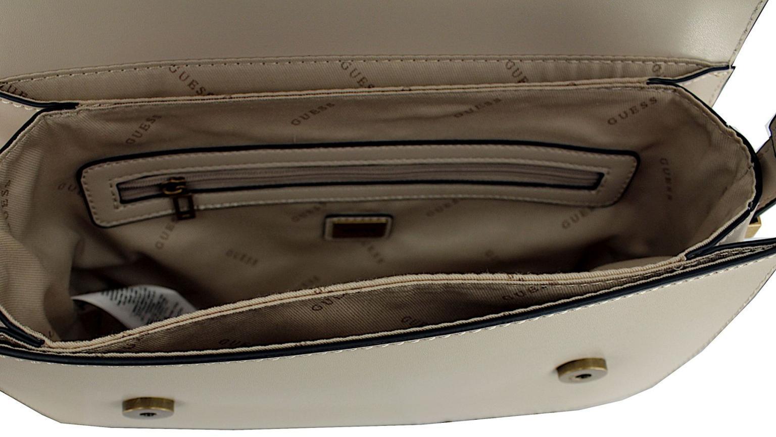 Überschlagtasche Crossover Guess Hensely G Light Rum Beige Kurzgriff verstellbar