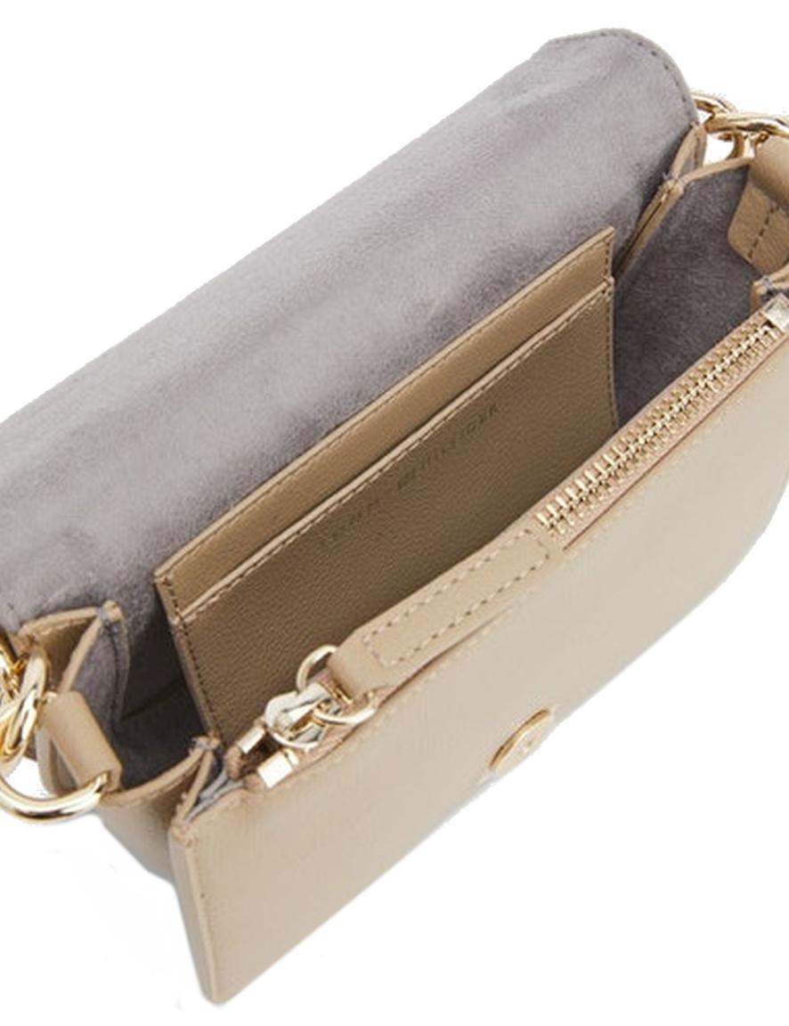 Überschlagtasche Joy Mini Crossover Tommy Hilfiger Beige graues Velours