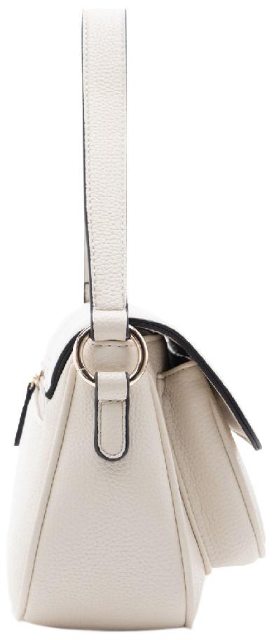 Überschlagtasche L.Credi kompakt Patricia creme Kontrast vegan