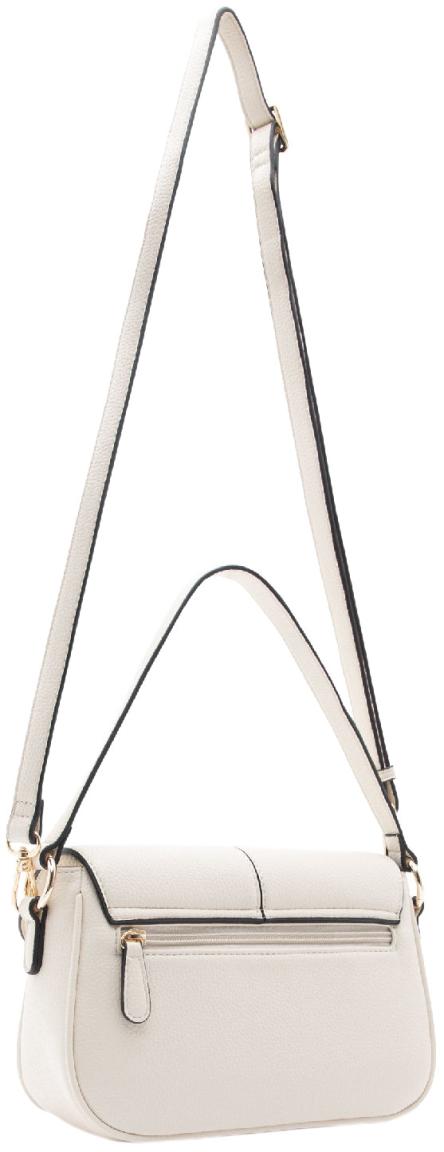 Überschlagtasche L.Credi kompakt Patricia creme Kontrast vegan